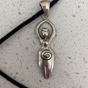 Sterling silver Goddess charm